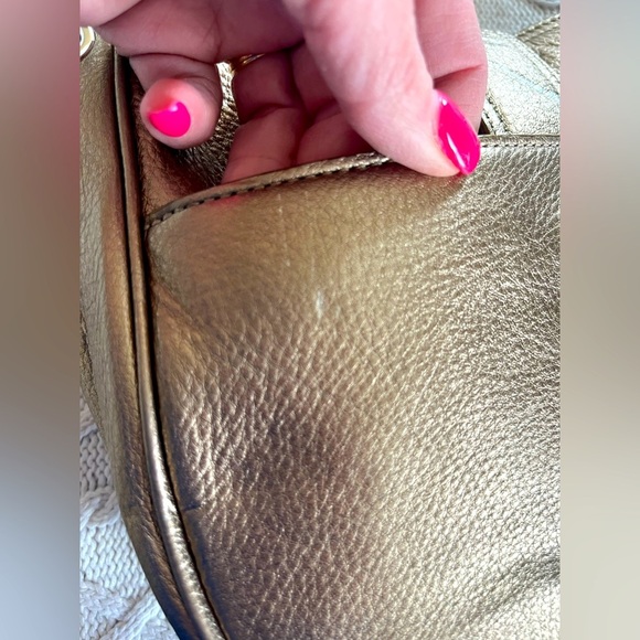 Michael Kors Rich Gold Shoulder Bag with Dust Bag - Picture 5 of 16